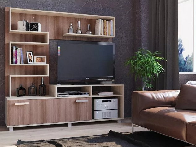 Сборка квадратной мини-стенки под телевизор