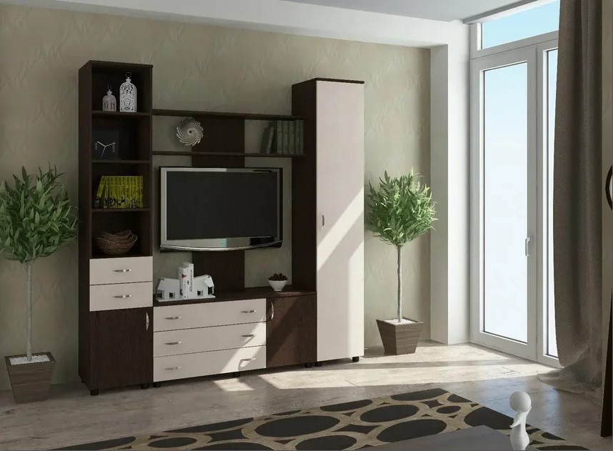 Шкаф с тумбочками и пеналами