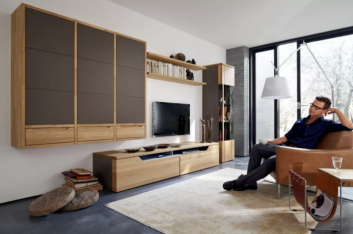 Николай. Модульная мебель для гостинной с подсветкой